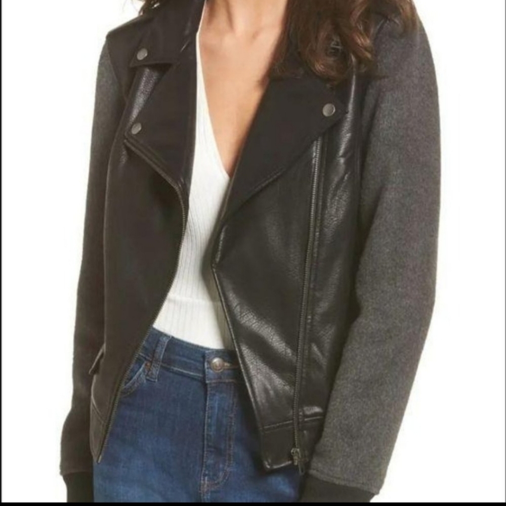 BP Faux Leather Moto Jacket
